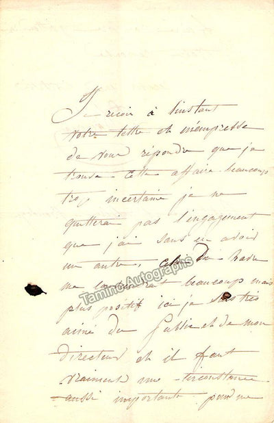 Cinti-Damoreau, Laure - Autograph Letter Lot