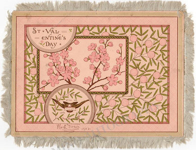 Twain, Mark (Samuel Clemens) - St. Valentin's Day Card Signed 1902 and Photo