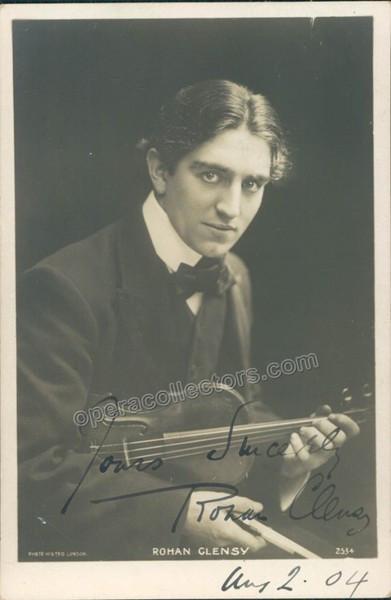 Clensy, Rohan - Signed photo with violin