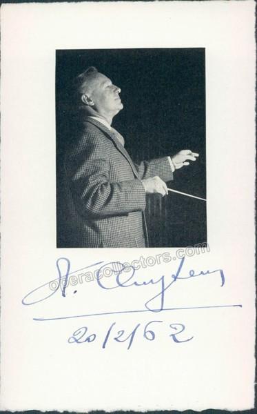Cluytens, Andre - Signed photo card