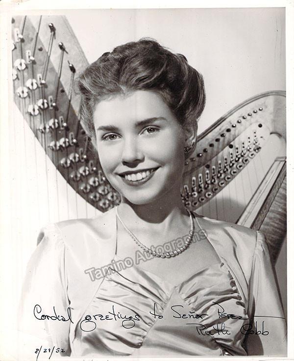 Cobb, Ruth - Signed Photo 1952