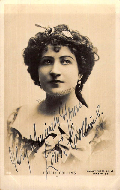 Collins, Lottie - Signed Photograph