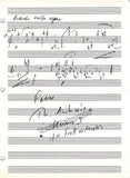 Composers Autograph Music Quotes - Lot of 15