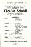 Concert Playbills Vienna 1900-1912 - Lot of 9