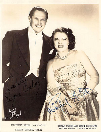 Conley, Eugene - Heidt, Winifred - Double Signed Photo