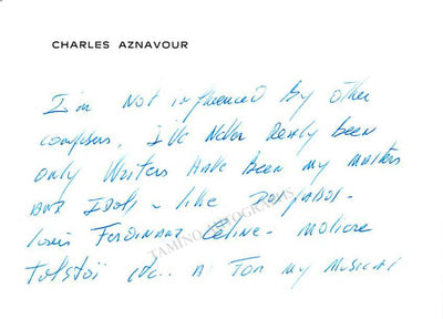 Contemporary Composers - Lot of Autograph Letters and Notes Signed