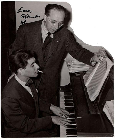 Copland, Aaron - Large Signed Photo 1989