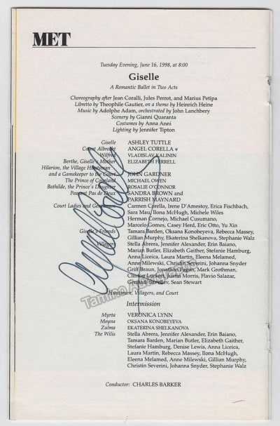 Corella, Angel - 3 Signed Programs