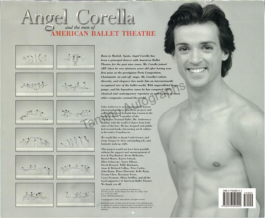 Corella, Angel and the Men of the American Ballet Theater - Signed Calendar - Tamino