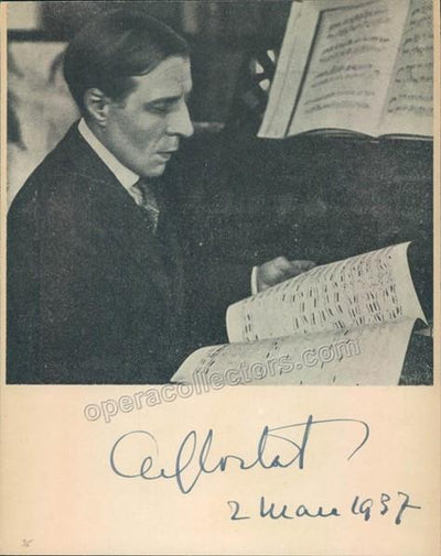 Cortot, Alfred - Signed Card with Photo