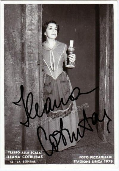 Cotrubas, Ileana - Signed Photo as Mimi