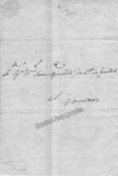 Crescentini, Girolamo - Autograph Letter Signed 1835