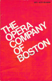 Crespin, Regine - Niska, Maralin - Dowd, Ronald - Quilico, Louis - Signed Program Boston 1972