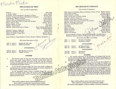 Crespin, Regine - Niska, Maralin - Dowd, Ronald - Quilico, Louis - Signed Program Boston 1972