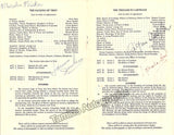 Crespin, Regine - Niska, Maralin - Dowd, Ronald - Quilico, Louis - Signed Program Boston 1972