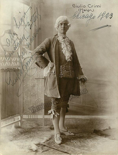 Crimi, Giulio - Signed photo
