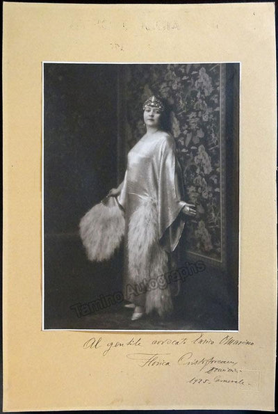 Cristoforeanu, Florica - Large Photograph Signed 1925