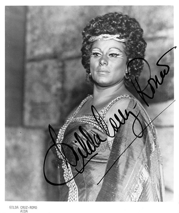 CRUZ-ROMO, Gilda (Various Autographs)