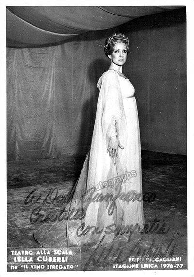 CUBERLI, Lella (Various Autographs)