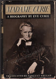 Curie, Eve - Signed Book "Madame Curie" 1937