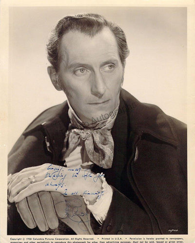Cushing, Peter - Signed Photo in "The Revenge of Frankenstein"