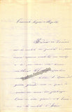 Damerini, Virginia - Autograph Letter Signed 1876