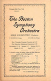 Damrosch, Walter - Koussevitzky, Serge - Carnegie Hall Announcements