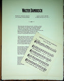Damrosch, Walter - Program for his 70th Birthday Celebration 1932