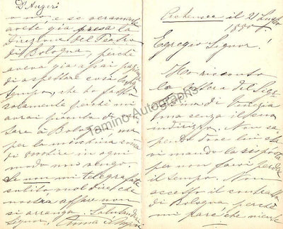D'Angeri, Anna - Autograph Letter Signed