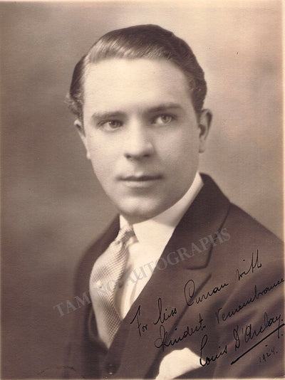 D'Arclay, Louis - Signed Photo 1924