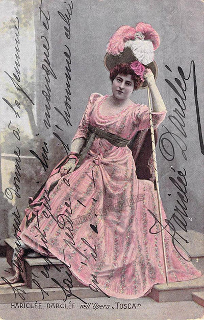 Darclee, Hariclee - Signed Photo as Tosca