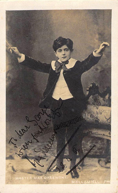 Darewski, Max - Signed Photo 1905