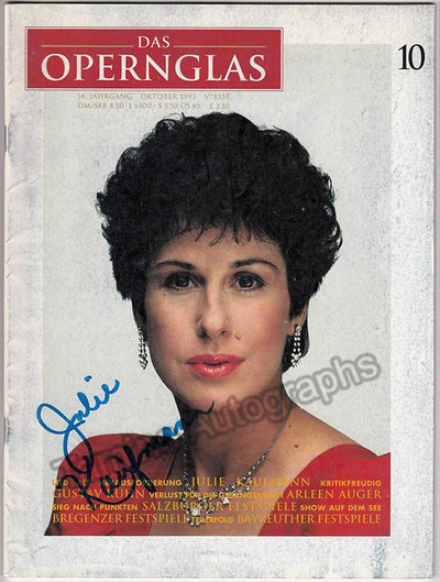 DAS OPERN GLAS - SIGNED MAGAZINES (Many Artists) - Part 1