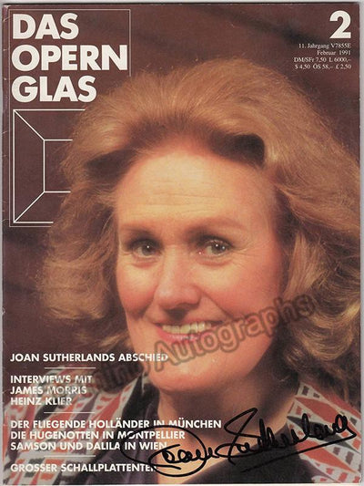 DAS OPERN GLAS - SIGNED MAGAZINES (Many Artists) - Part 1