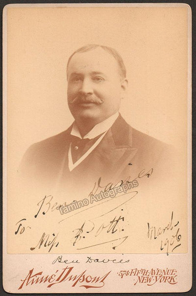 Davies, Ben - Signed Cabinet Photo 1906