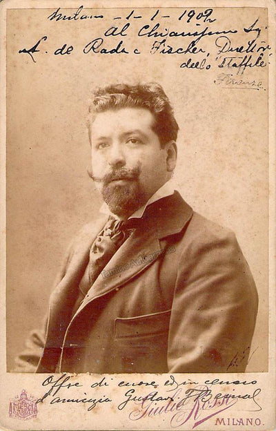 De Bernal, Gustavo - Signed Cabinet Photograph 1909