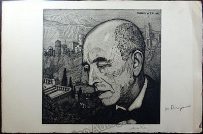 De Falla, Manuel - Signed Print