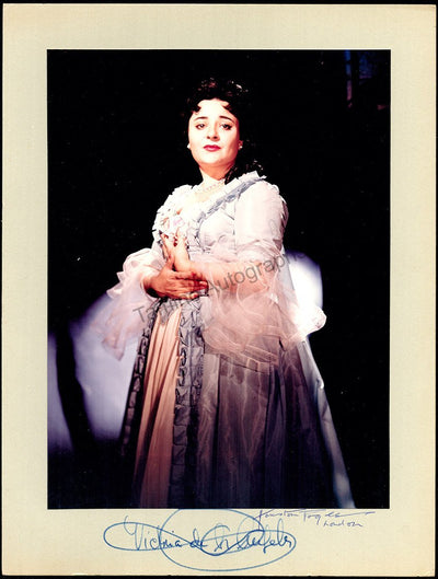 De Los Angeles, Victoria - Larger Size Signed Photo in Role