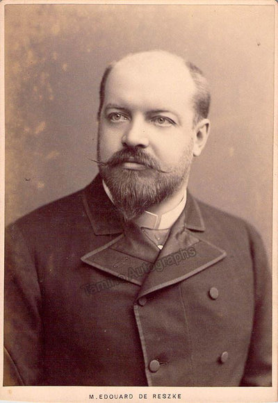 De Reszke, Edouard - Cabinet Photo