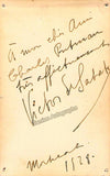 De Sabata, Victor - Signed Photo 1928