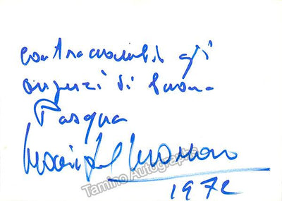 Del Monaco, Mario - Lot of Autograph Note Signed + Signed and Unsigned Photos