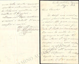 Delle Sedie, Enrico - Autograph Letter Signed 1863