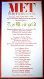 Der Ring des Nibelungen at the Met Opera 1975 - Set of 4 Posters!