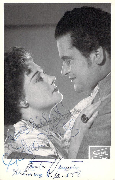 Dermota, Anton - Koth, Erika - Double Signed Photo in Entfurhung