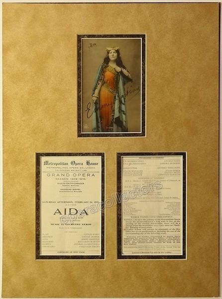 Destinn, Emmy - Signed Photo as Aida + Program Clip