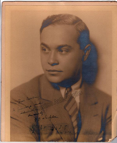 DeSylva, George Gard - Large Signed Photo with Music Quote