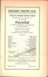 Deutsches Theater - Lille 1916 - 3 Wagner Programs