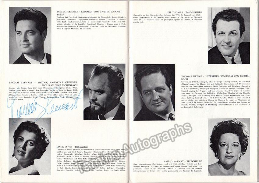 Die Mitwirtkenden der Bayreuther Festspiele 1967 - Tamino