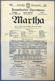 Die Zauberflote-Marta-Der Freischutz-Rigoletto - Lot of 4 Playbills Frankfurt Opera House 1916-1919