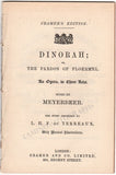 Dinorah - Program-Libretto - Italo Gardoni - Ilma de Murska 1860s